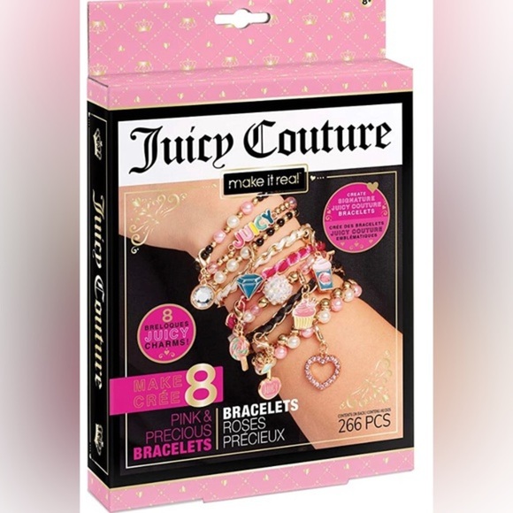 Juicy Couture Pink and Precious Bracelets‎ DIY Charm Bracelet Making Kit new - Picture 1 of 8